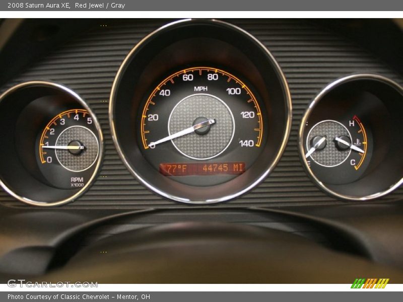 Red Jewel / Gray 2008 Saturn Aura XE