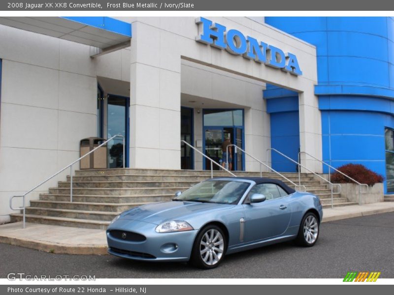 Frost Blue Metallic / Ivory/Slate 2008 Jaguar XK XK8 Convertible
