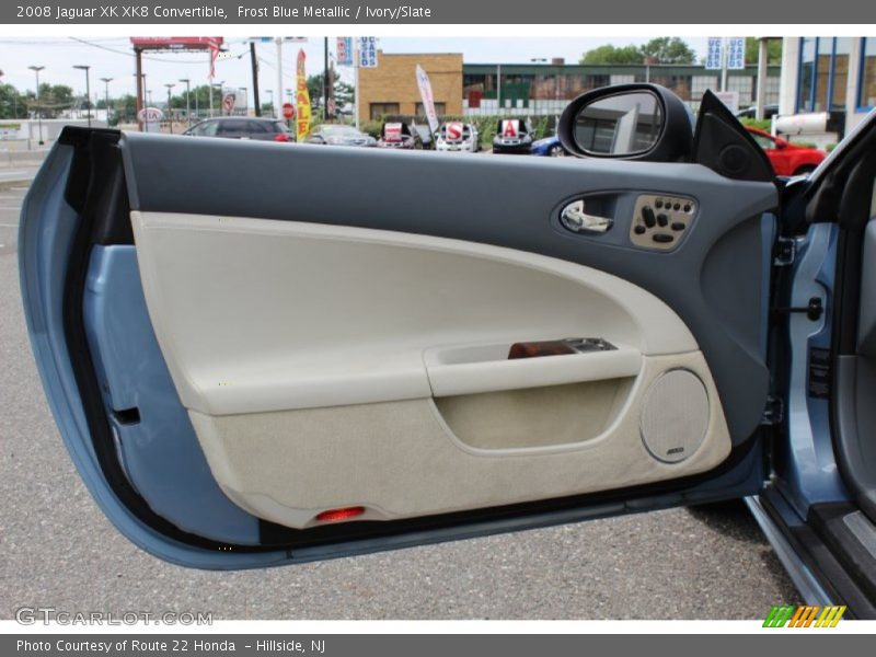 Frost Blue Metallic / Ivory/Slate 2008 Jaguar XK XK8 Convertible
