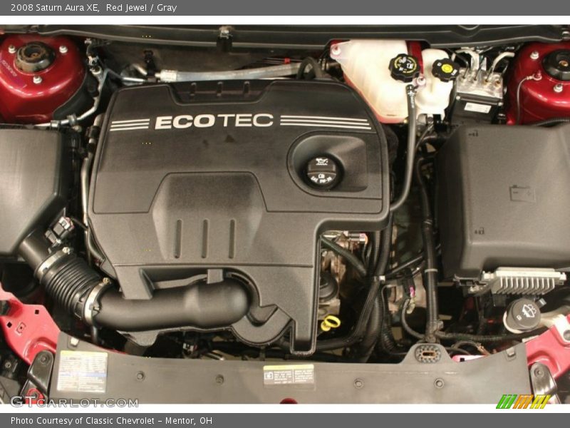 Red Jewel / Gray 2008 Saturn Aura XE