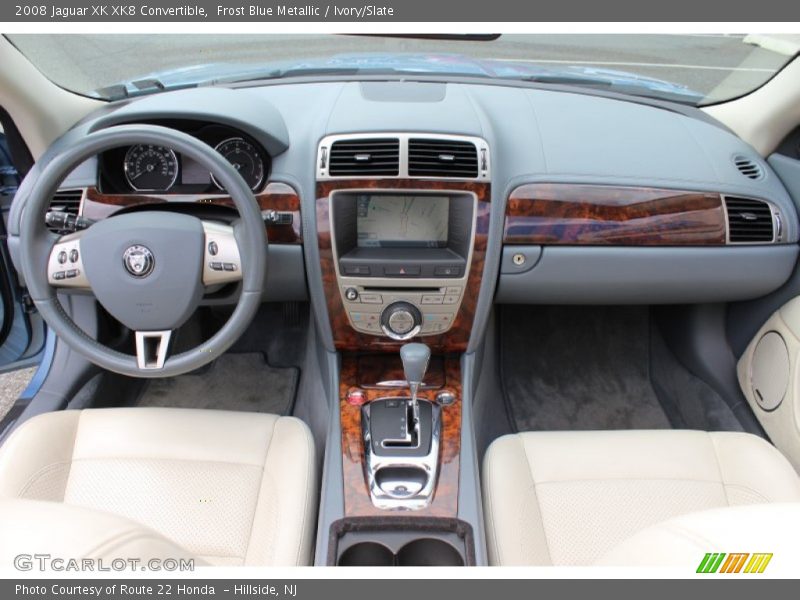Frost Blue Metallic / Ivory/Slate 2008 Jaguar XK XK8 Convertible