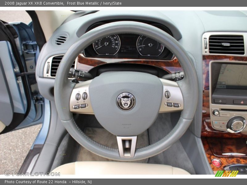 Frost Blue Metallic / Ivory/Slate 2008 Jaguar XK XK8 Convertible