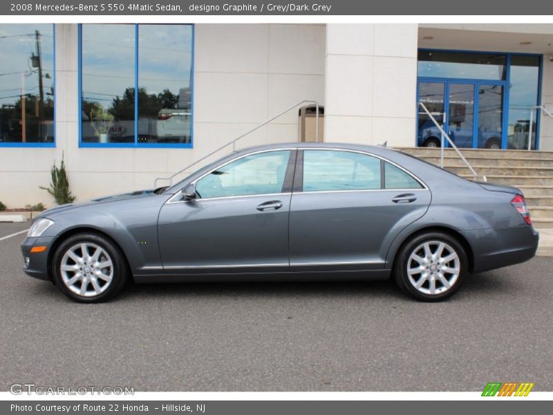 designo Graphite / Grey/Dark Grey 2008 Mercedes-Benz S 550 4Matic Sedan