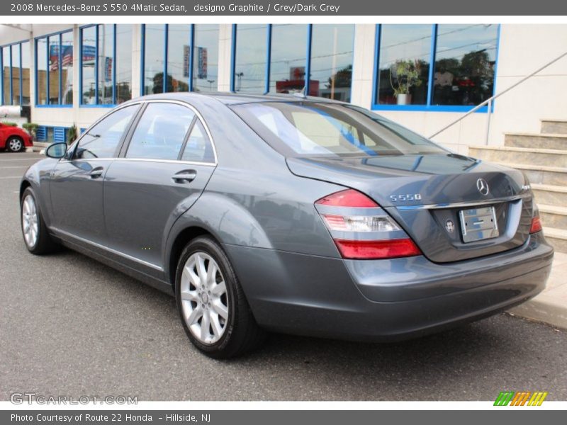 designo Graphite / Grey/Dark Grey 2008 Mercedes-Benz S 550 4Matic Sedan