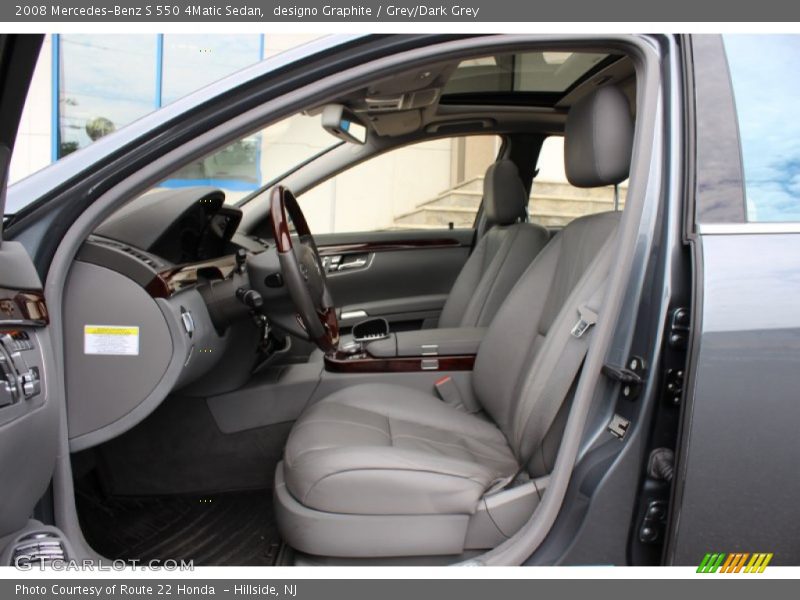 designo Graphite / Grey/Dark Grey 2008 Mercedes-Benz S 550 4Matic Sedan