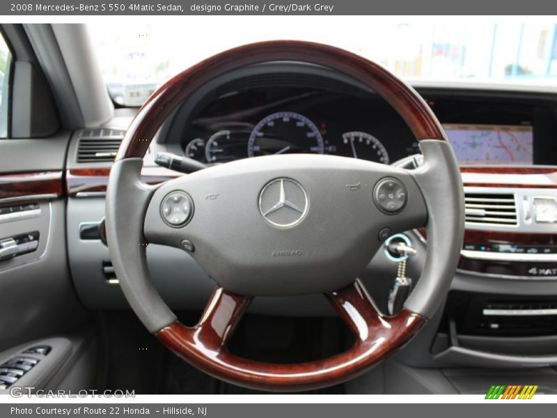 designo Graphite / Grey/Dark Grey 2008 Mercedes-Benz S 550 4Matic Sedan