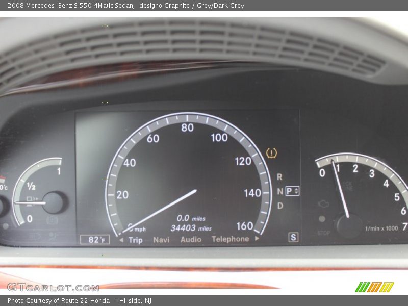 designo Graphite / Grey/Dark Grey 2008 Mercedes-Benz S 550 4Matic Sedan