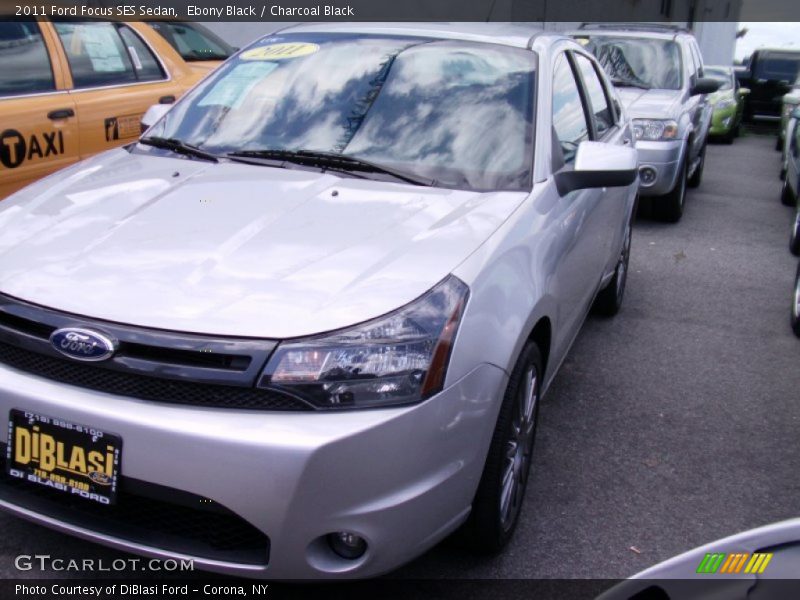 Ebony Black / Charcoal Black 2011 Ford Focus SES Sedan