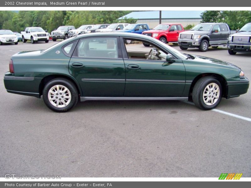Medium Green Pearl / Neutral 2002 Chevrolet Impala