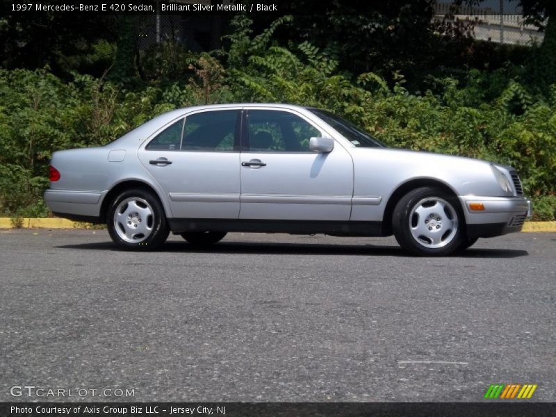 Brilliant Silver Metallic / Black 1997 Mercedes-Benz E 420 Sedan