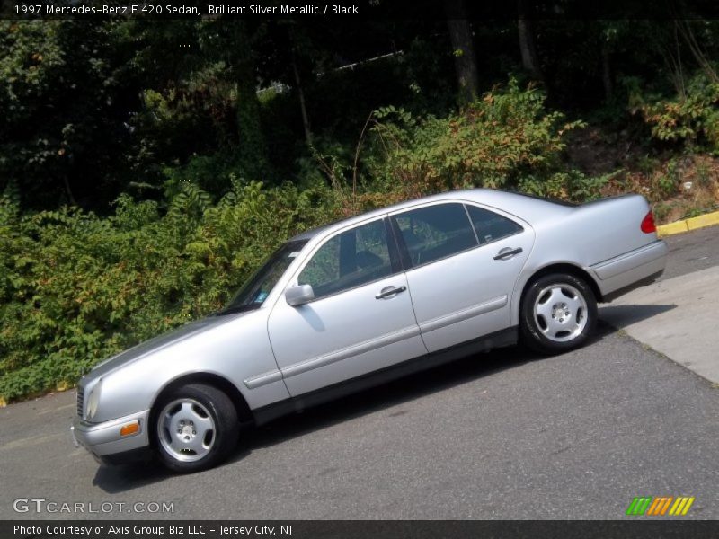 Brilliant Silver Metallic / Black 1997 Mercedes-Benz E 420 Sedan