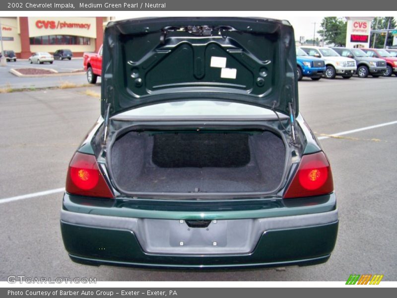 Medium Green Pearl / Neutral 2002 Chevrolet Impala