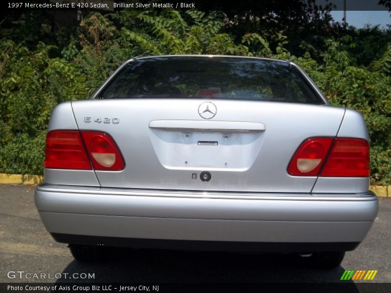 Brilliant Silver Metallic / Black 1997 Mercedes-Benz E 420 Sedan