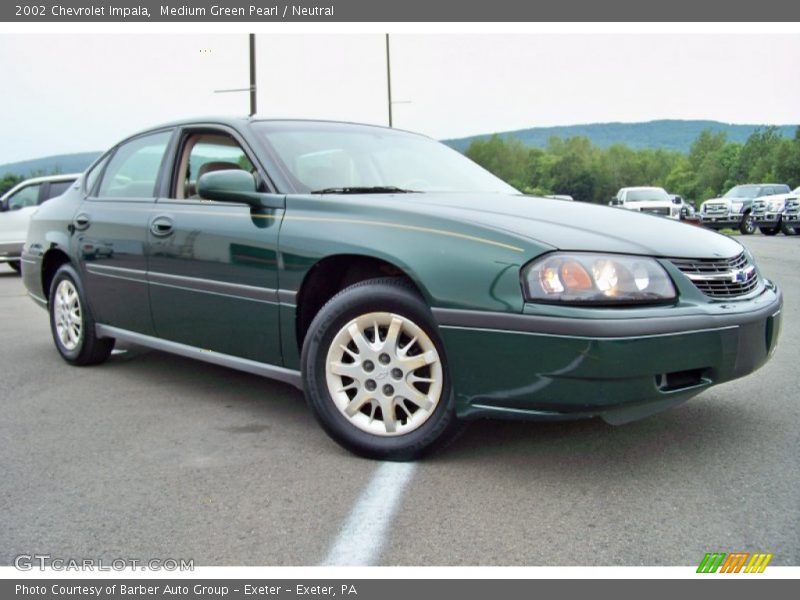 Medium Green Pearl / Neutral 2002 Chevrolet Impala