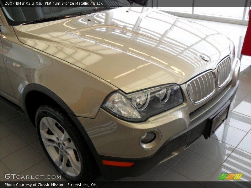 Platinum Bronze Metallic / Black 2007 BMW X3 3.0si