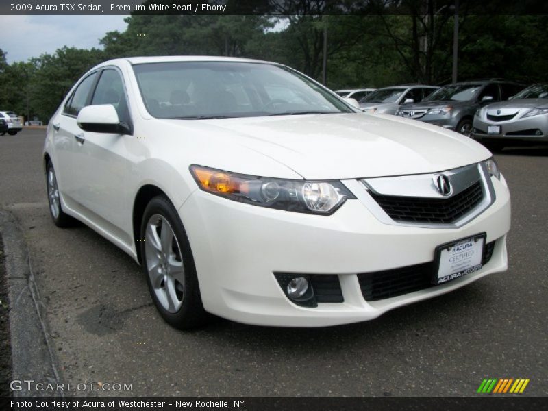 Premium White Pearl / Ebony 2009 Acura TSX Sedan