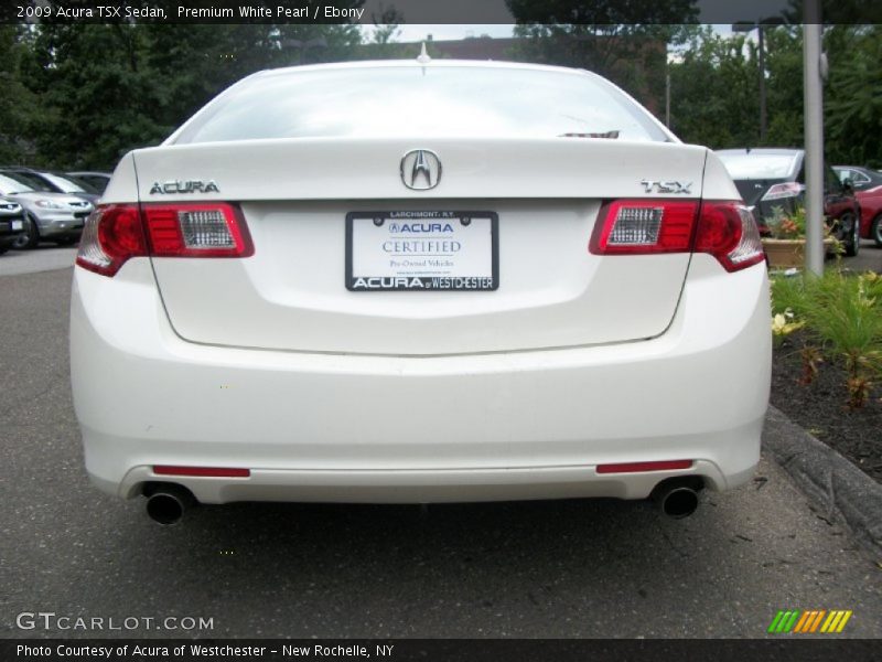 Premium White Pearl / Ebony 2009 Acura TSX Sedan