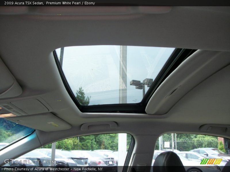 Premium White Pearl / Ebony 2009 Acura TSX Sedan