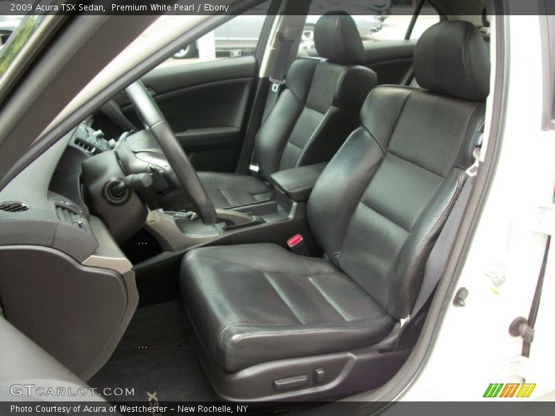 Premium White Pearl / Ebony 2009 Acura TSX Sedan