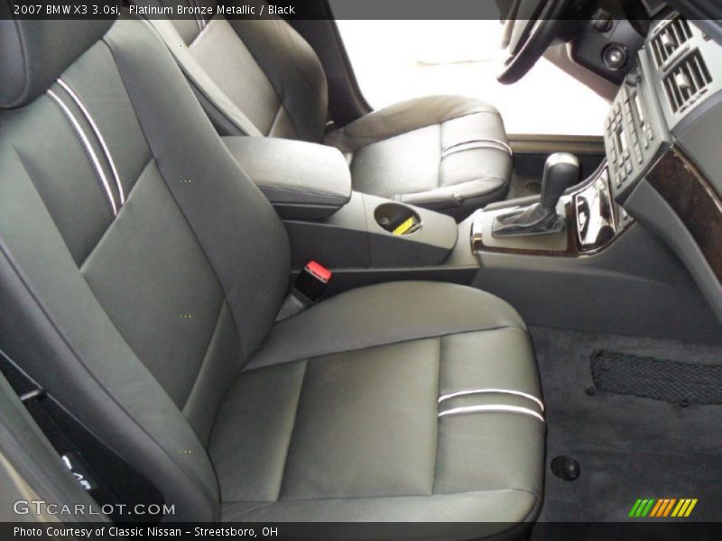 Platinum Bronze Metallic / Black 2007 BMW X3 3.0si