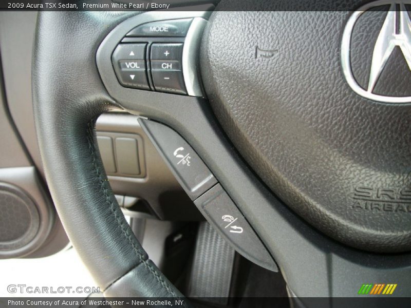 Premium White Pearl / Ebony 2009 Acura TSX Sedan