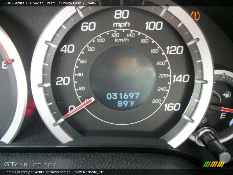 Premium White Pearl / Ebony 2009 Acura TSX Sedan