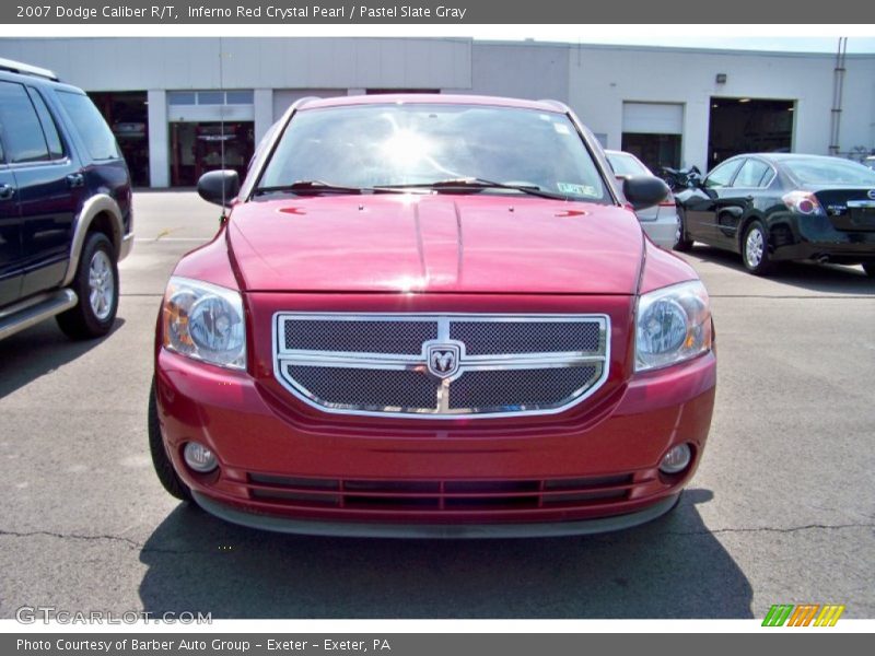 Inferno Red Crystal Pearl / Pastel Slate Gray 2007 Dodge Caliber R/T