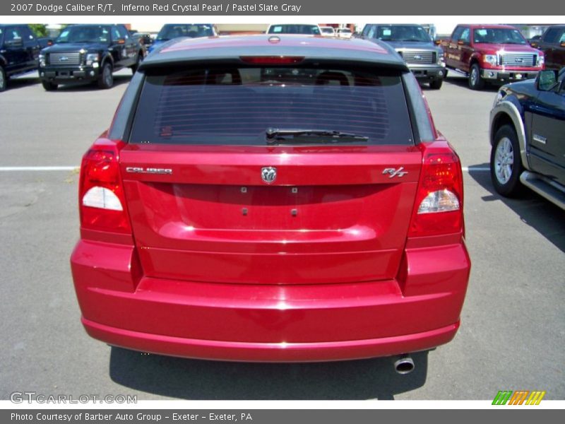 Inferno Red Crystal Pearl / Pastel Slate Gray 2007 Dodge Caliber R/T