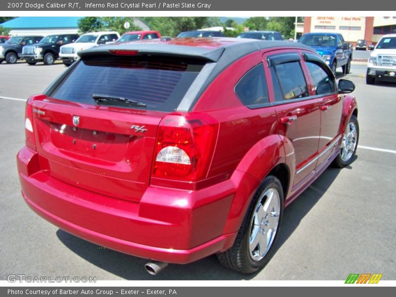 Inferno Red Crystal Pearl / Pastel Slate Gray 2007 Dodge Caliber R/T