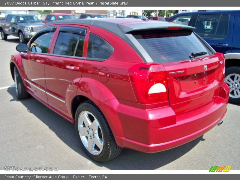 Inferno Red Crystal Pearl / Pastel Slate Gray 2007 Dodge Caliber R/T