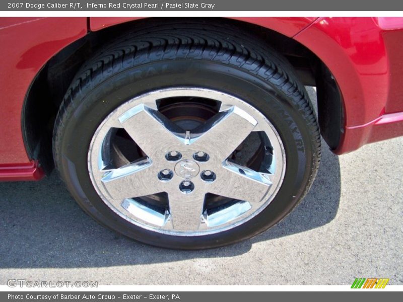 Inferno Red Crystal Pearl / Pastel Slate Gray 2007 Dodge Caliber R/T