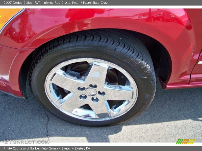 Inferno Red Crystal Pearl / Pastel Slate Gray 2007 Dodge Caliber R/T