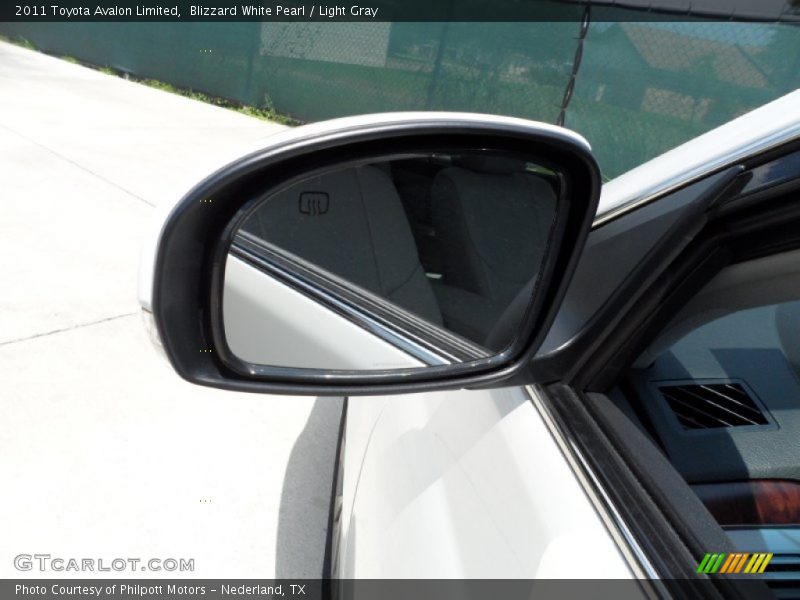 Blizzard White Pearl / Light Gray 2011 Toyota Avalon Limited