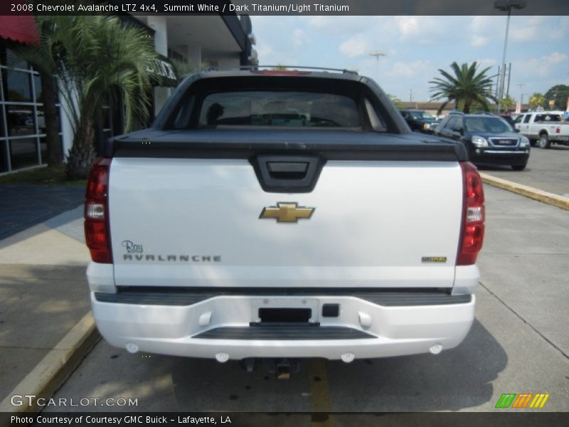 Summit White / Dark Titanium/Light Titanium 2008 Chevrolet Avalanche LTZ 4x4