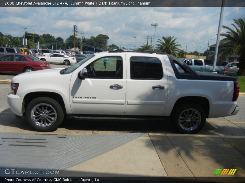 Summit White / Dark Titanium/Light Titanium 2008 Chevrolet Avalanche LTZ 4x4