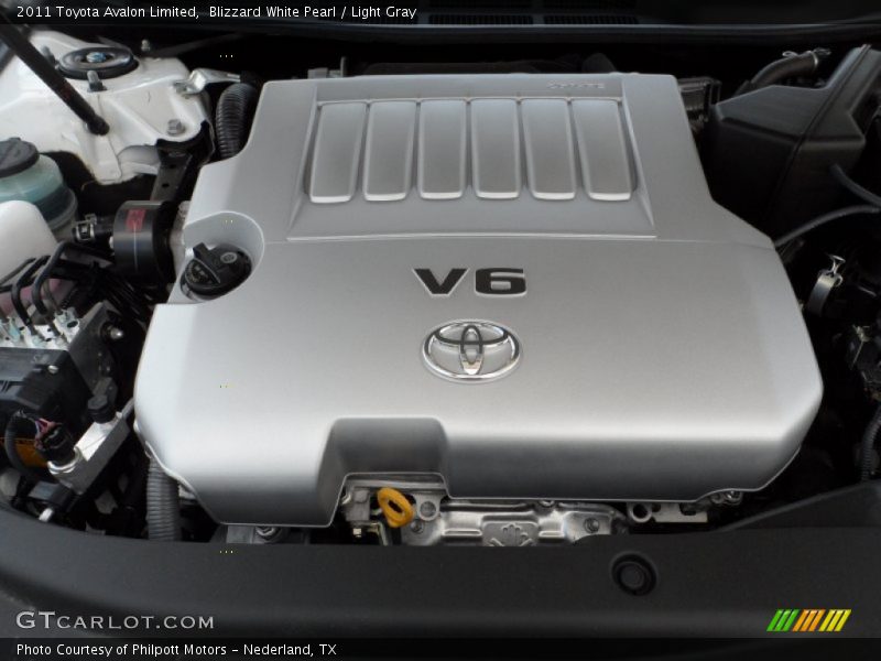 Blizzard White Pearl / Light Gray 2011 Toyota Avalon Limited
