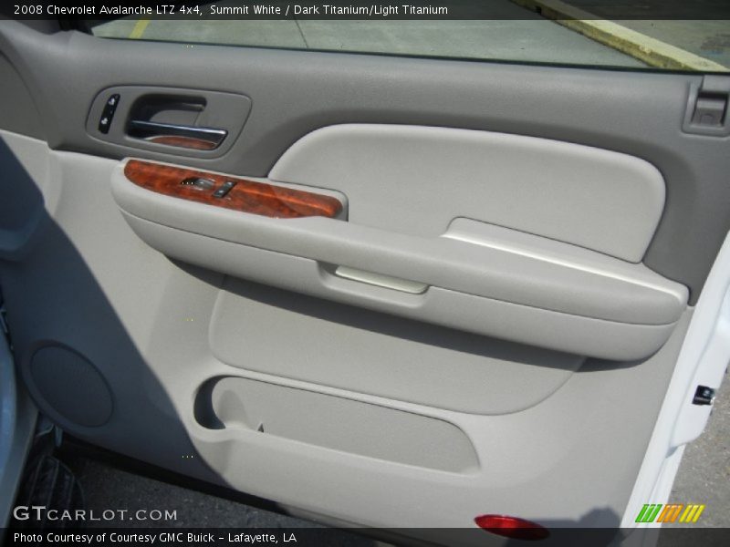 Summit White / Dark Titanium/Light Titanium 2008 Chevrolet Avalanche LTZ 4x4