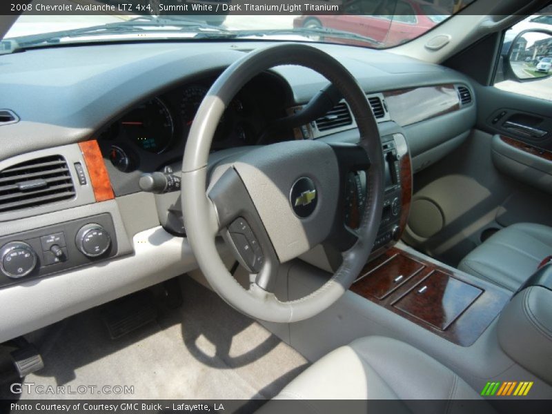 Summit White / Dark Titanium/Light Titanium 2008 Chevrolet Avalanche LTZ 4x4