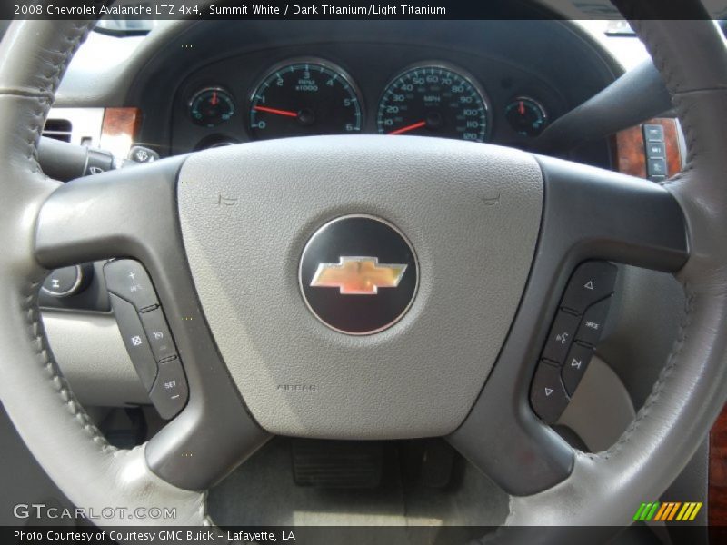 Summit White / Dark Titanium/Light Titanium 2008 Chevrolet Avalanche LTZ 4x4