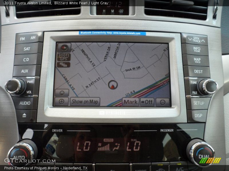 Blizzard White Pearl / Light Gray 2011 Toyota Avalon Limited