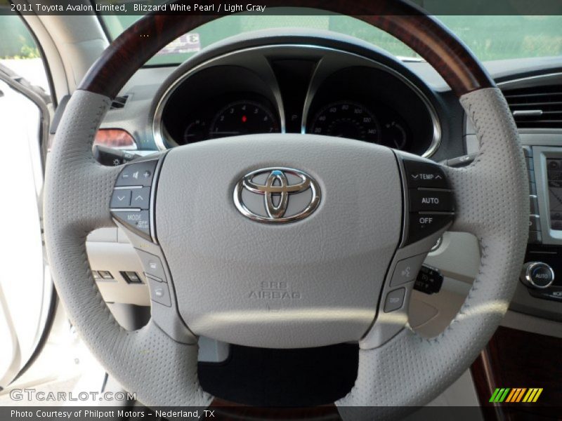 Blizzard White Pearl / Light Gray 2011 Toyota Avalon Limited