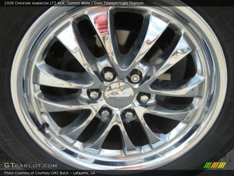 Summit White / Dark Titanium/Light Titanium 2008 Chevrolet Avalanche LTZ 4x4