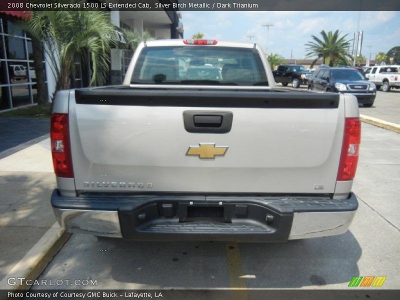 Silver Birch Metallic / Dark Titanium 2008 Chevrolet Silverado 1500 LS Extended Cab