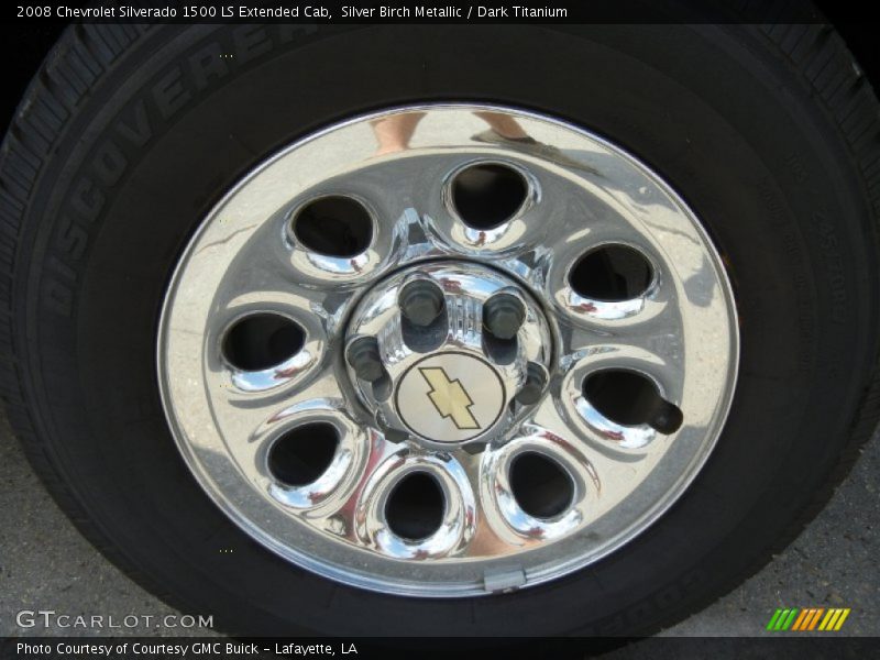 Silver Birch Metallic / Dark Titanium 2008 Chevrolet Silverado 1500 LS Extended Cab