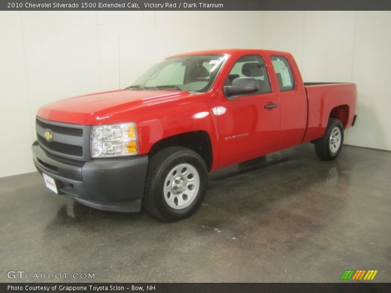 Victory Red / Dark Titanium 2010 Chevrolet Silverado 1500 Extended Cab