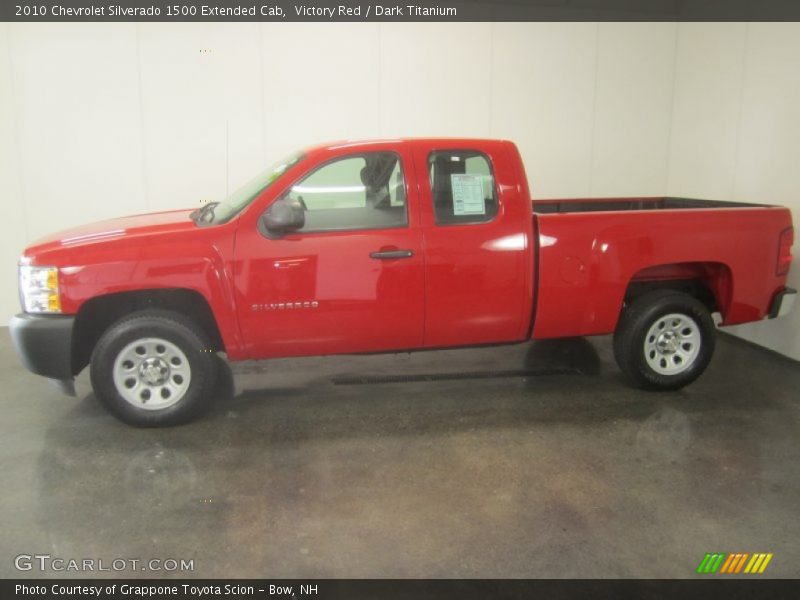 Victory Red / Dark Titanium 2010 Chevrolet Silverado 1500 Extended Cab