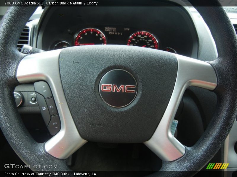 Carbon Black Metallic / Ebony 2008 GMC Acadia SLE