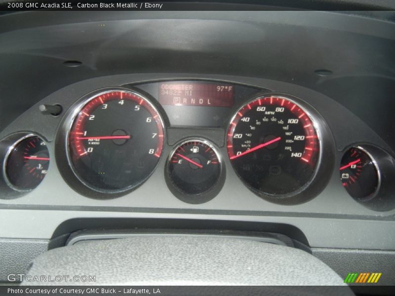 Carbon Black Metallic / Ebony 2008 GMC Acadia SLE