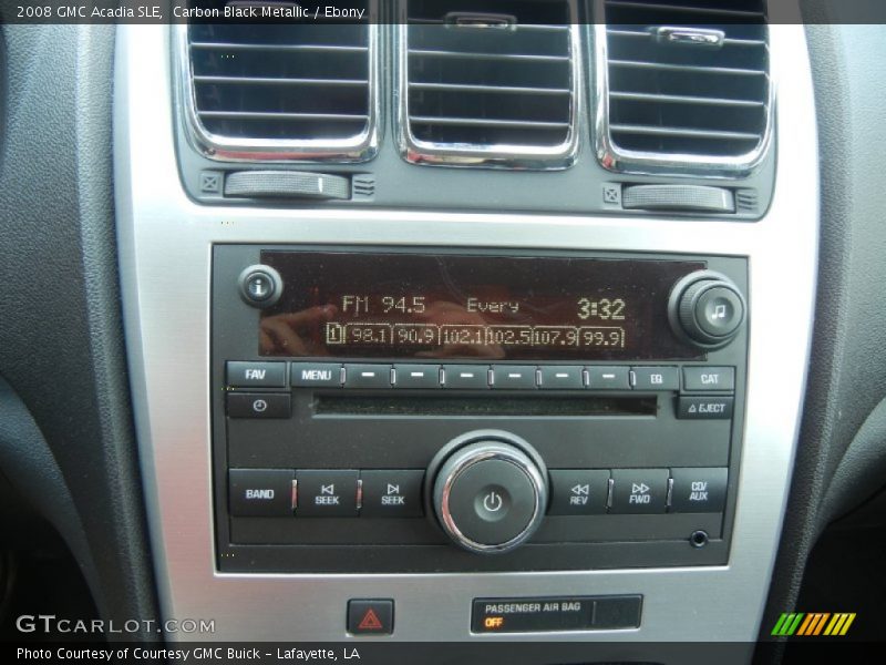 Carbon Black Metallic / Ebony 2008 GMC Acadia SLE