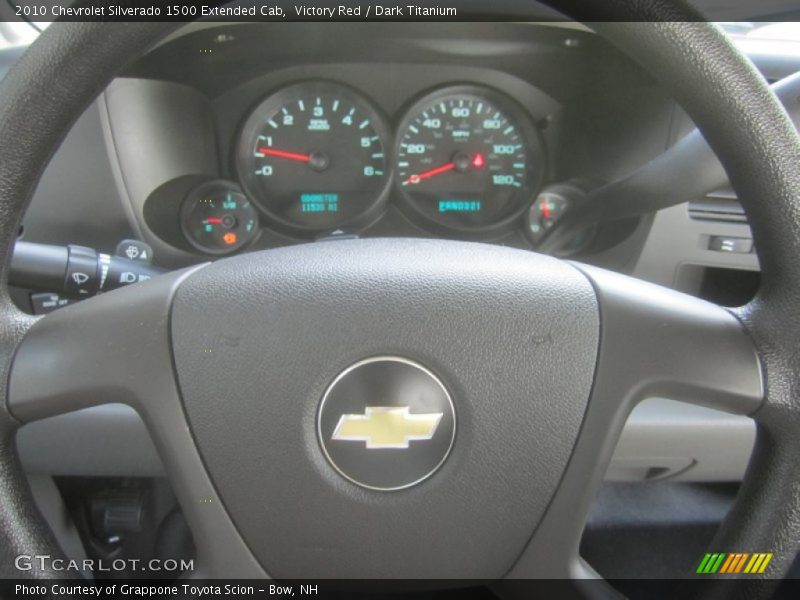 Victory Red / Dark Titanium 2010 Chevrolet Silverado 1500 Extended Cab
